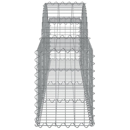 Cestas De Gaviones 25 Uds Forma De Arco Hierro 200x30x40/60 Cm_4