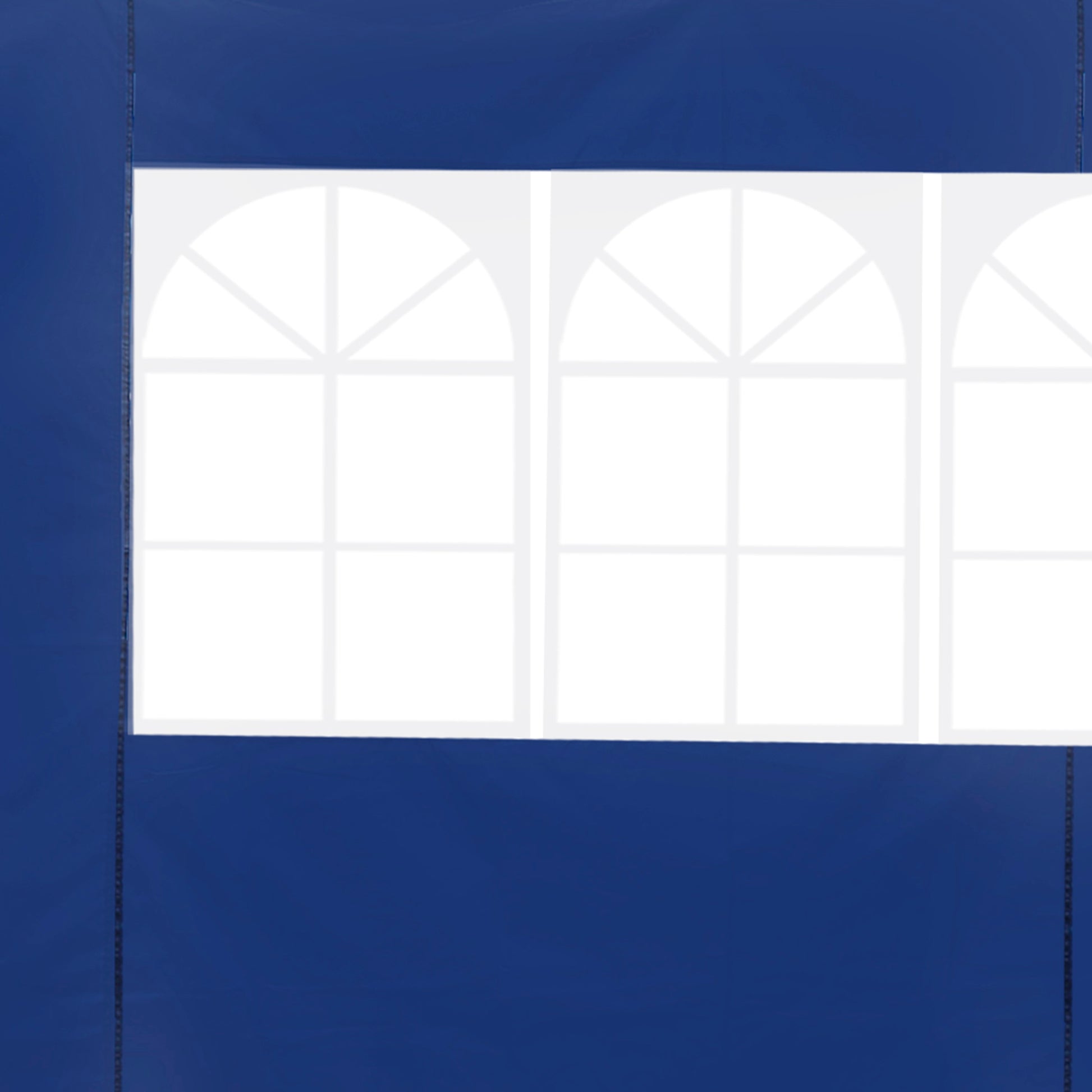 Outsunny 2 Paredes Laterales 2x3m Con Ventanas Para Carpa 3 X 3 M/3 X 6 M Azul_3