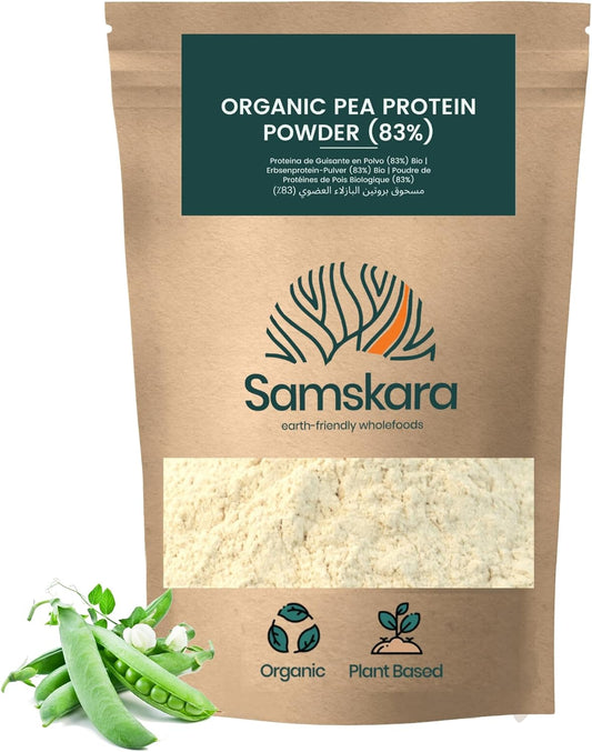 Proteína De Guisante Fermentada Bio - 1kg | Proteína Vegetal Ecológica Vegana Para Batidos Y Repostería_0