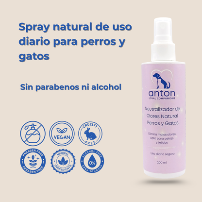Spray natural neutralizador de olores para perros y gatos – Pack 2 x 200 ml_5