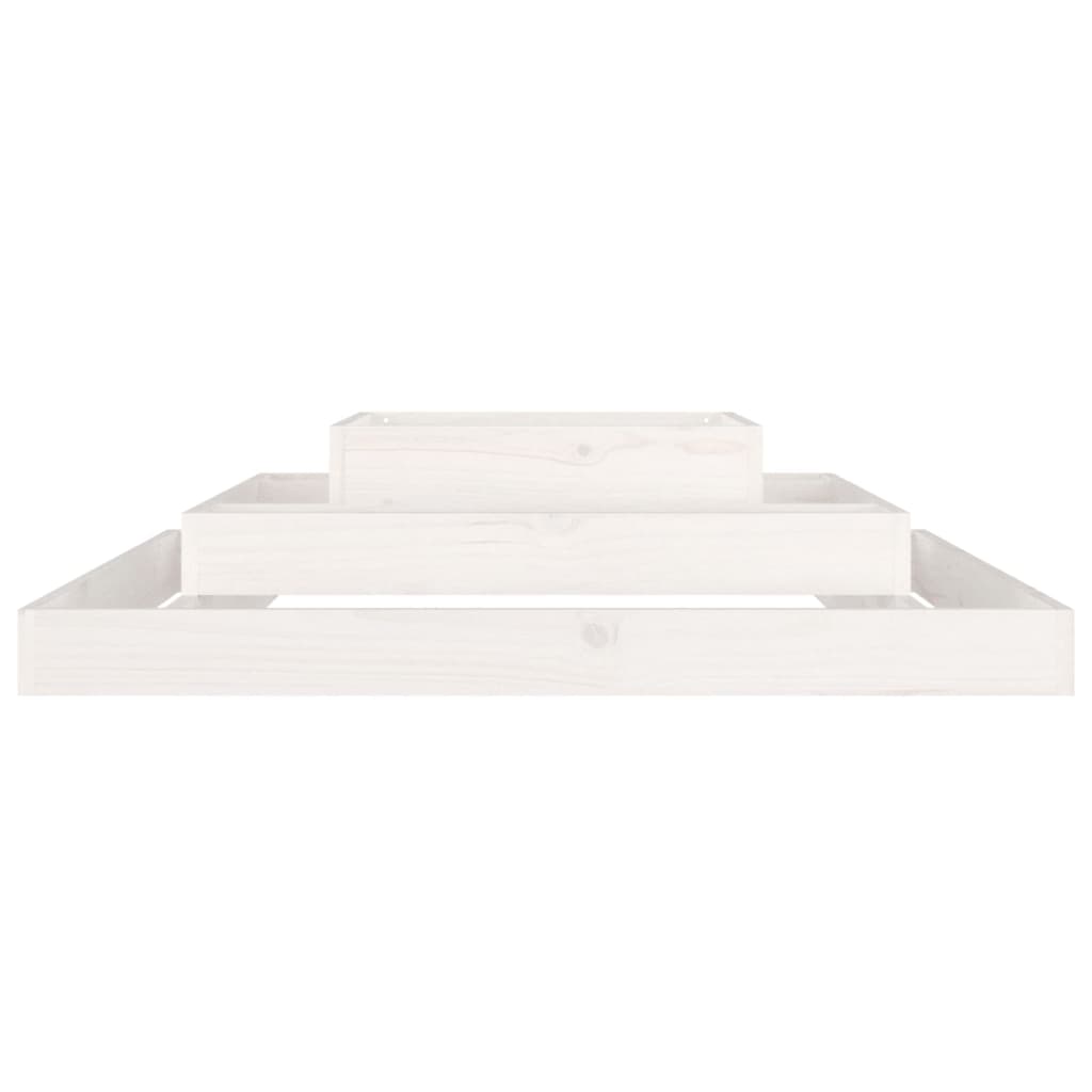 Jardinera Madera Maciza De Pino Blanco 110x110x27 Cm_3