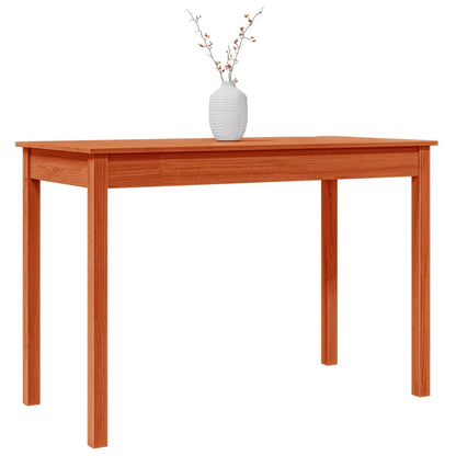 Mesa De Comedor Madera Maciza De Pino Marrón Cera 110x55x75 Cm_2