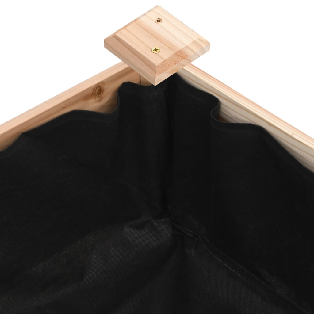 Jardinera Arriate Con Forro Madera Maciza Abeto 240x120x25 Cm_5