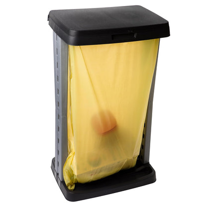 Well Home Porta Bolsas De Basura 60l En Color Antracita 100% Reciclable 43x31x9,5cm_2