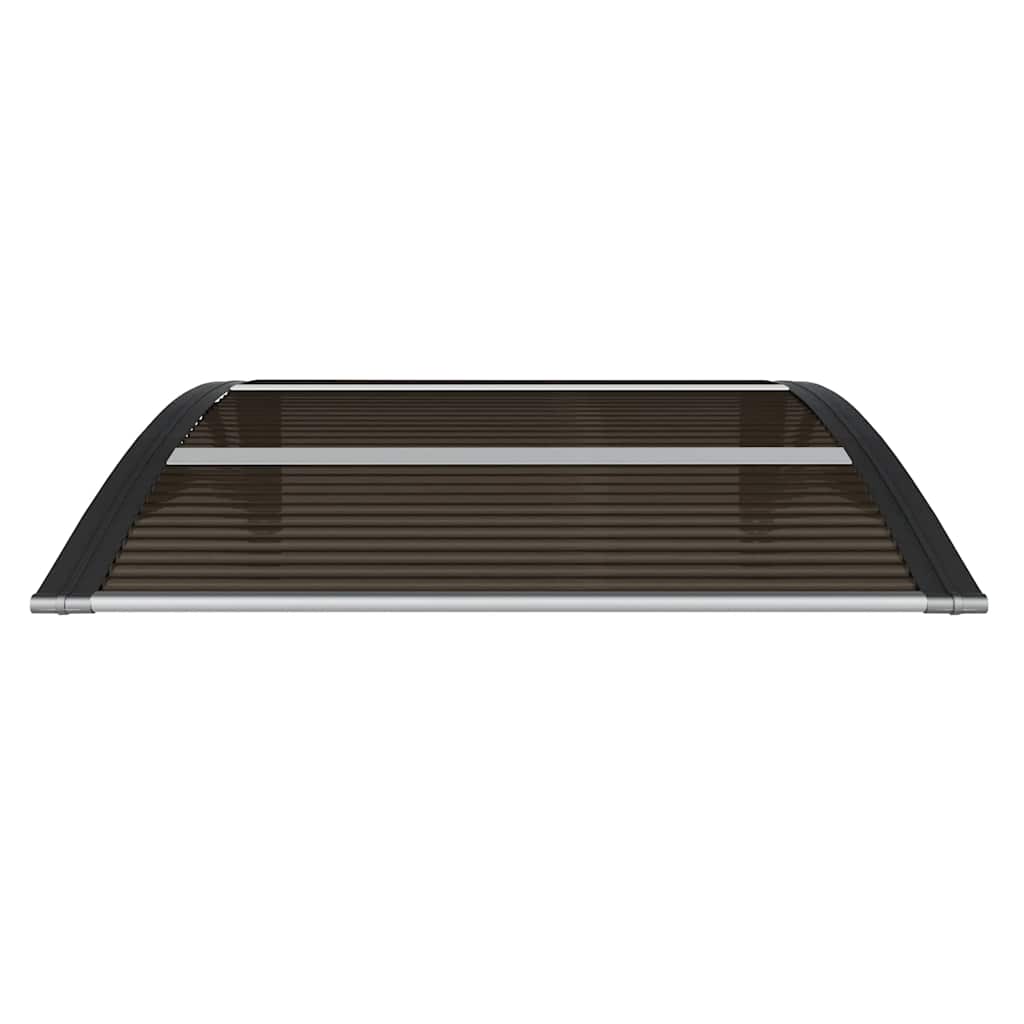 Marquesina Para Puerta De Policarbonato Negra, 80 X 75 Cm_3