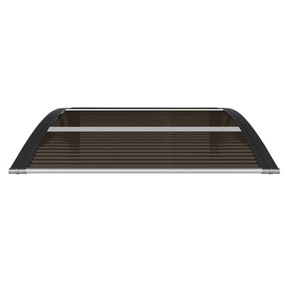 Marquesina Para Puerta De Policarbonato Negra, 80 X 75 Cm_3