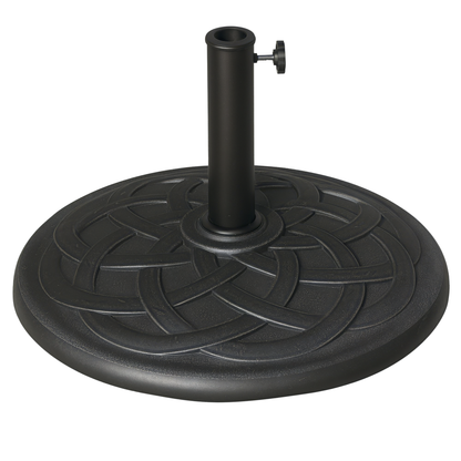 Outsunny Base Para Sombrilla Jardín Peso 19 Kg Para Mástil De 38/48mm Ø54,5x34cm_0