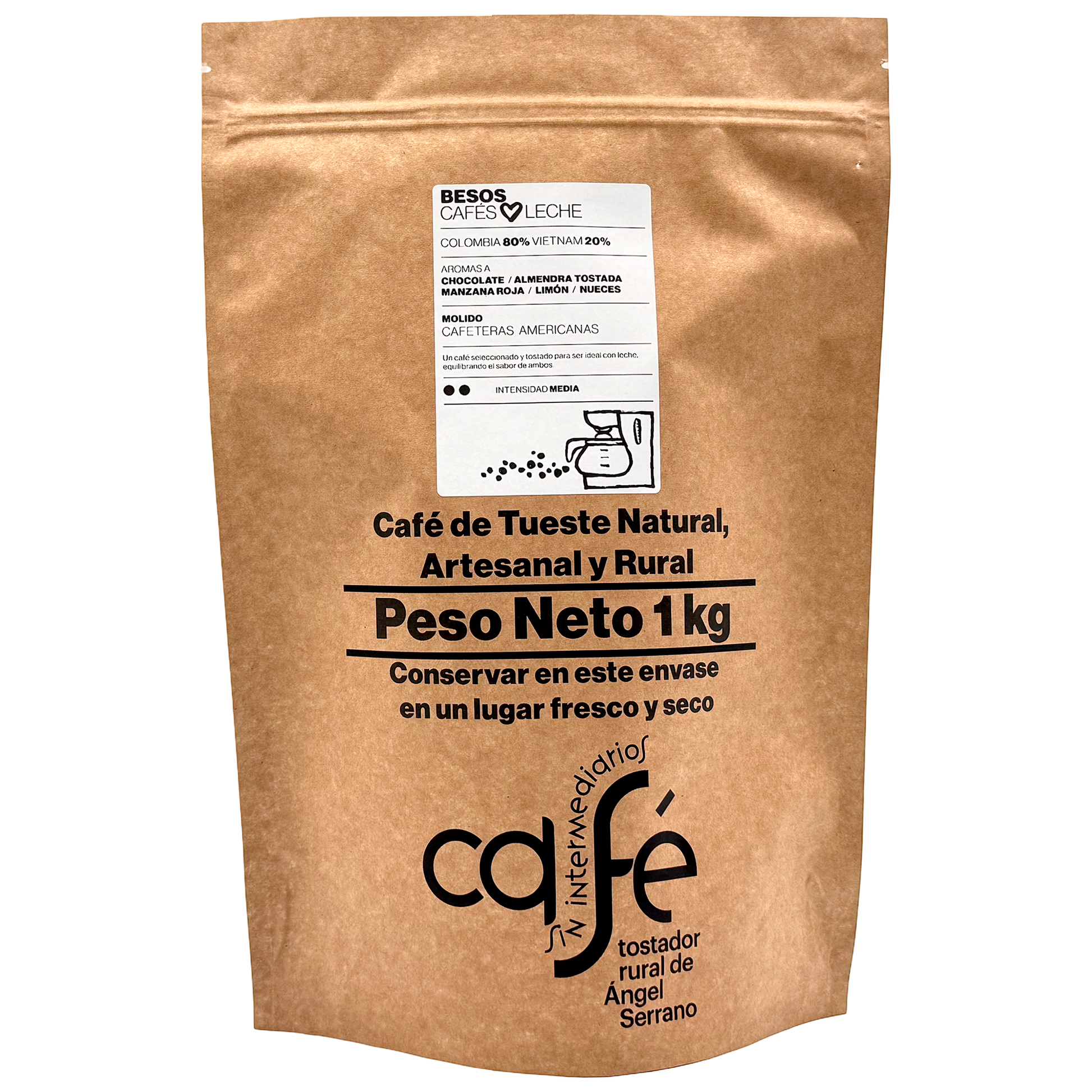 Cafe Sin Intermediarios Café Colombia Besos Molido Americana 1 Kg_0