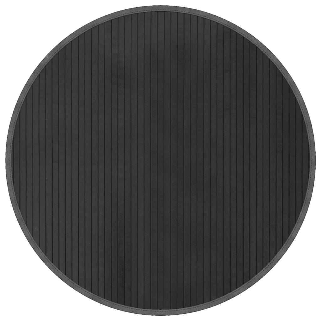Vidaxl Alfombra Redonda Bambú Gris 80 Cm_0