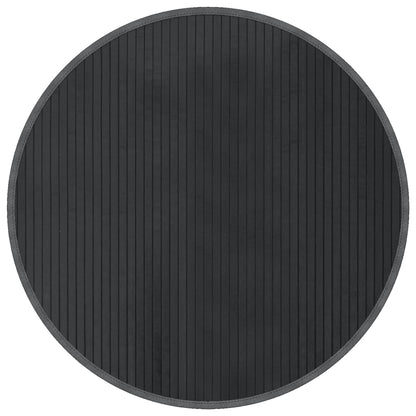 Vidaxl Alfombra Redonda Bambú Gris 80 Cm_0