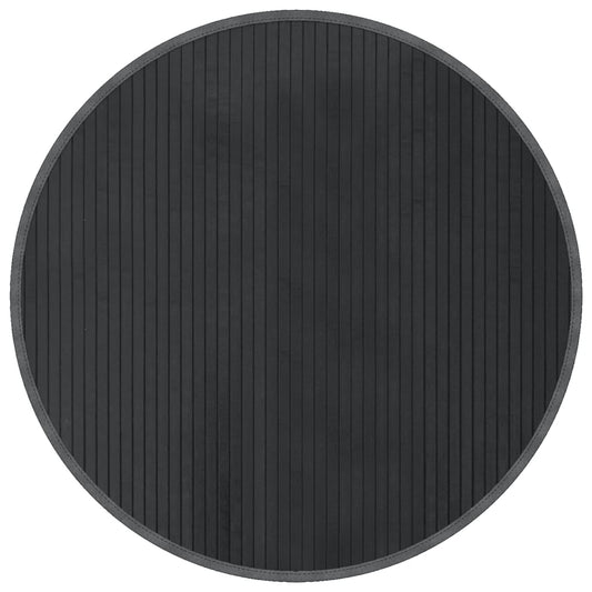 Vidaxl Alfombra Redonda Bambú Gris 80 Cm_0