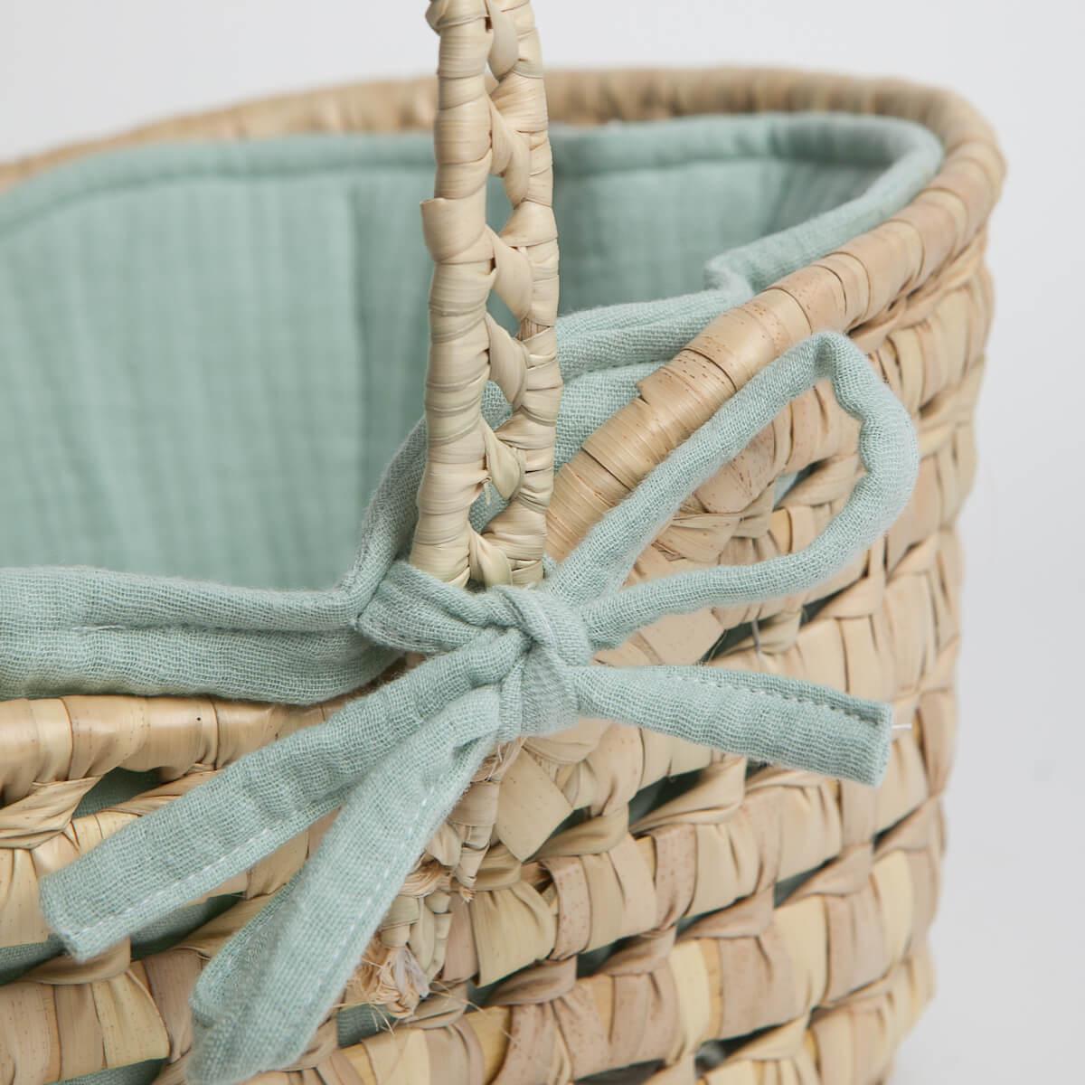 Capazo Mimbre Muñeca Bobble Verde_1