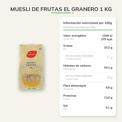 Información nutricional