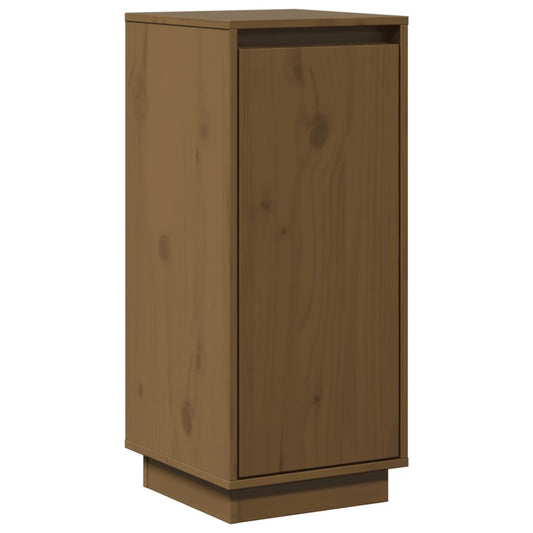 Aparador De Madera Maciza De Pino Marrón Miel 31,5x34x75 Cm / Vetonek_0