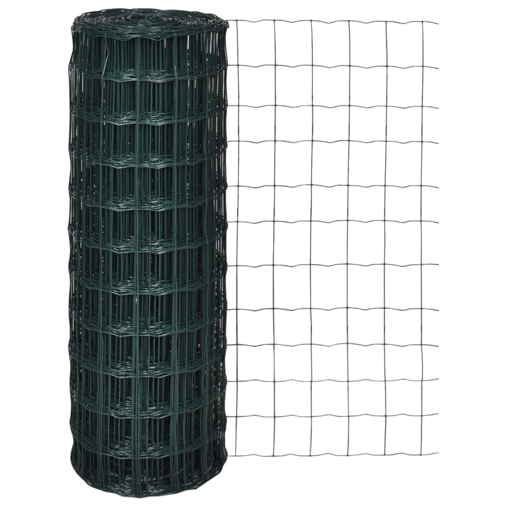 Set De Euro Valla Acero Verde 25x1 M / Vetonek_1