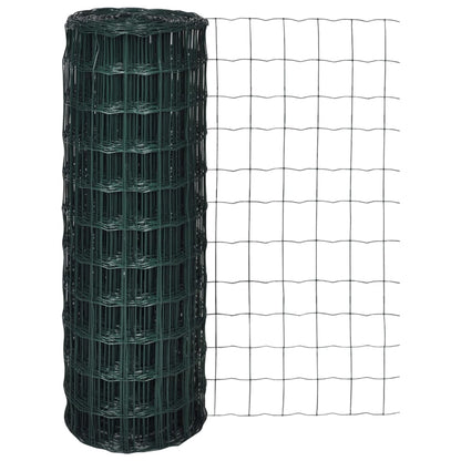 Set De Euro Valla Acero Verde 25x1 M / Vetonek_1