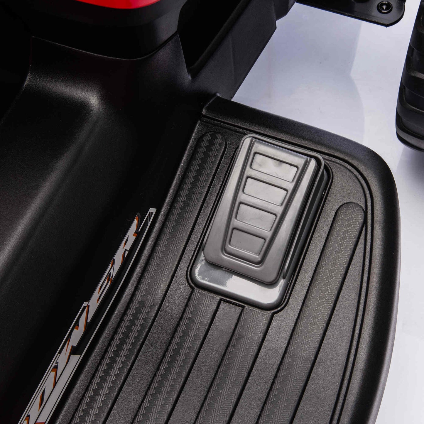 Aiyaplay Tractor Eléctrico Para Niños Con Remolque Desmontable Rojo_3