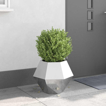 Jardinera Plateado 50 X 50 X 40 Cm Acero Inoxidable_1