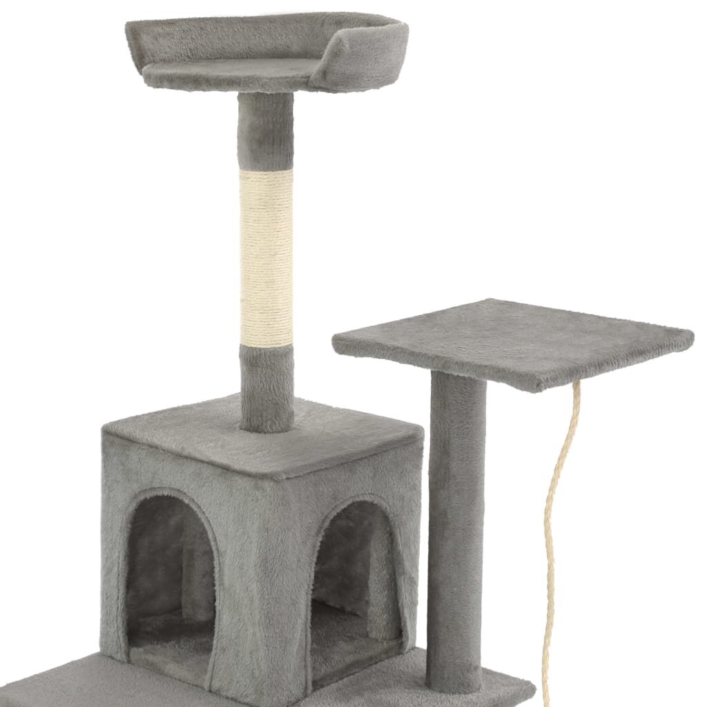 Vidaxl Rascador Para Gatos Con Poste De Sisal 120 Cm Gris_4