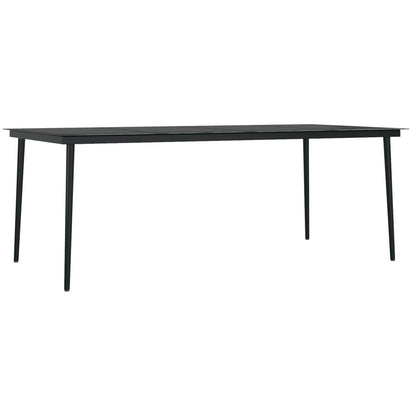 Vidaxl Juego De Comedor De Jardín 9 Piezas Gris Antracita_4