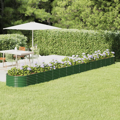 Jardinera Arriate Acero Galvanizado Verde 620x80x36 Cm_1
