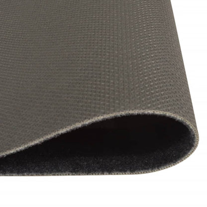 Vidaxl Alfombra De Cocina Lavable Terciopelo Negro Café 60x300 Cm_3