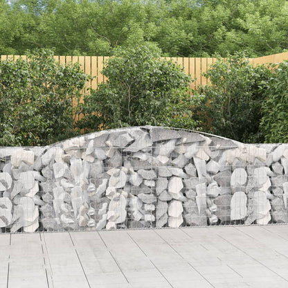 Cestas De Gaviones 9 Uds Forma De Arco Hierro 400x30x100/120 Cm_1