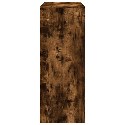 Mesa Alta Bar Con Estantes Roble Ahumado 90x40x103,5 Cm_3