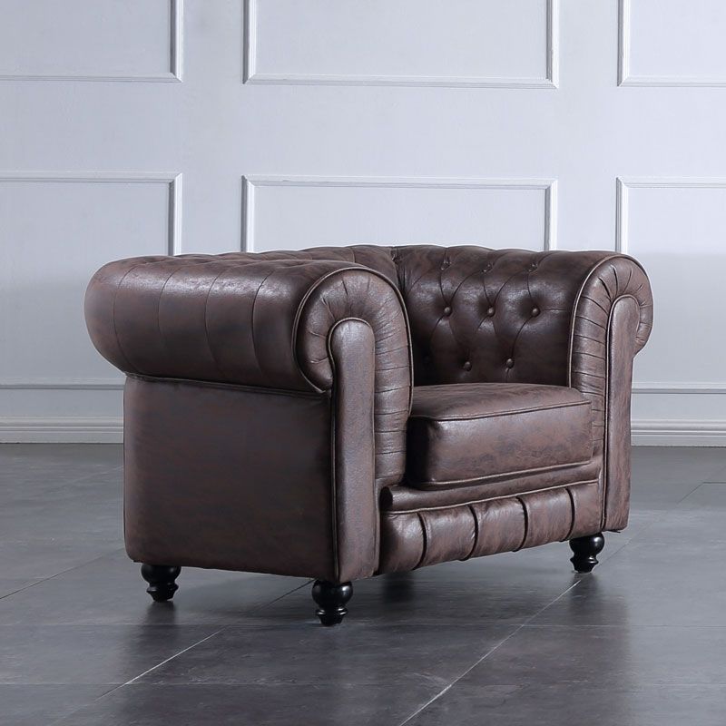 Sillón Chester Tejido Tapizado, Marrón, 115 X 75 X 84cm_1