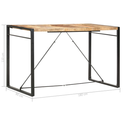 Mesa Alta De Cocina De Madera Maciza De Mango 180x90x110 Cm_3