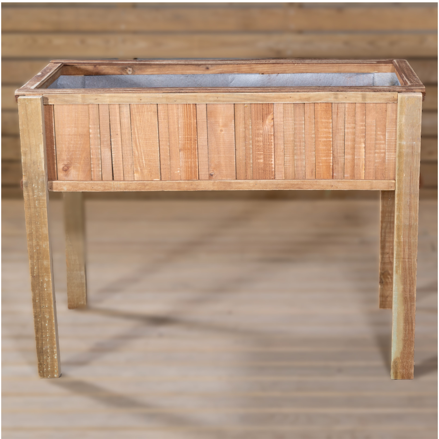 Mesa De Cultivo  Vintage 102x52x74 Cm Huerto Urbano  Con Maderas Recicladas Vidahuerto.