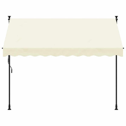 Toldo Retráctil De Tela Y Acero Crema 300x150 Cm_2
