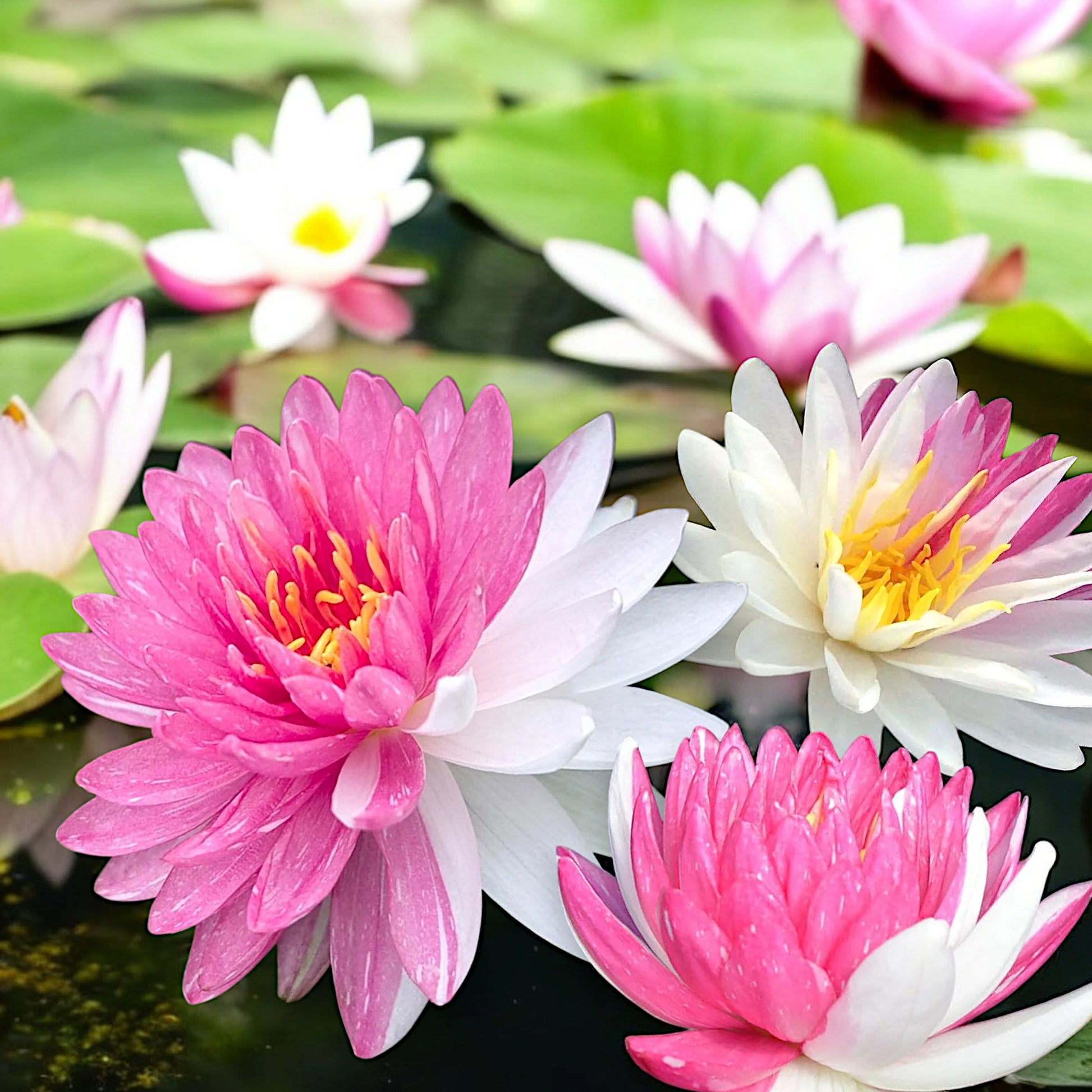 Nymphaea Fairytale Nenúfar Estanque - Floración - Resistente - Con Cesta_1