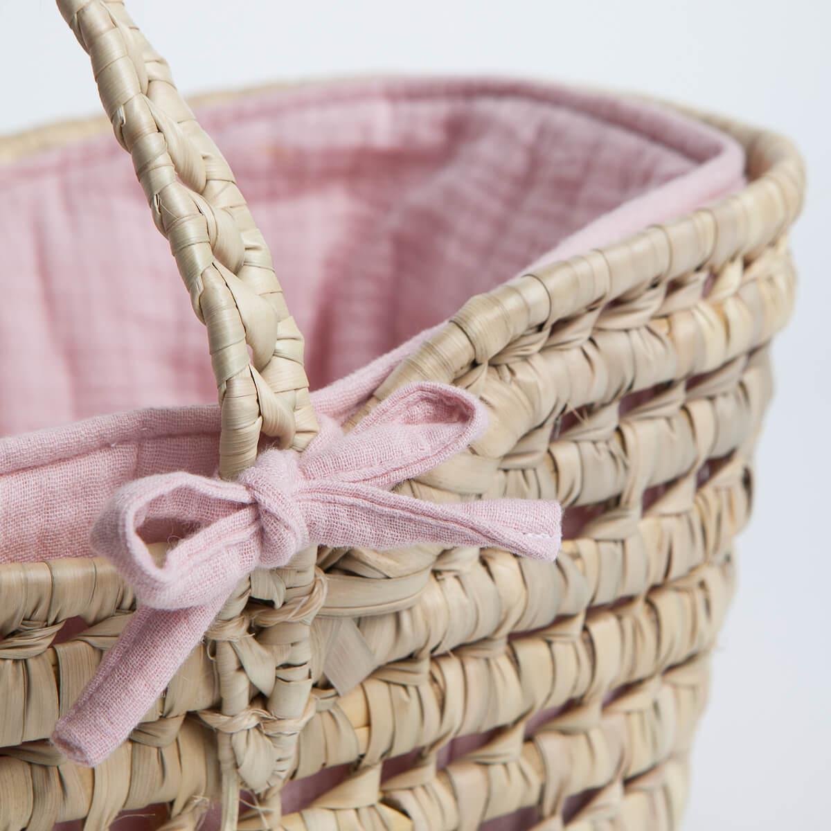 Capazo Mimbre Muñeca Bobble Rosa_1