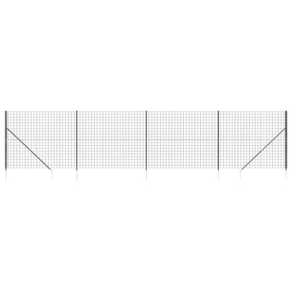 Cerca De Alambre Con Pinchos De Anclaje Gris Antracita 1,6x10 M / Vetonek_1