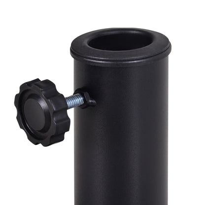 Outsunny Base De Sombrilla Peso 9 Kg En Forma De Semicírculo 50x31x32 Cm Negro_3