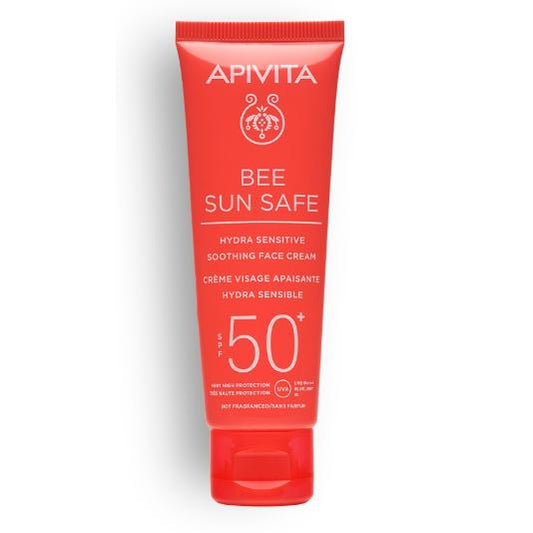 Crema solar calmante Hydra Sensitive SPF50 Apivita 50ml