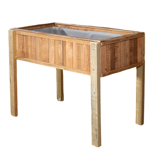 Mesa De Cultivo  Vintage 102x52x74 Cm Huerto Urbano  Con Maderas Recicladas Vidahuerto.
