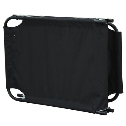 Outsunny Tumbona Plegable Con Respaldo Ajustable 190x56x28 Cm Negro_4