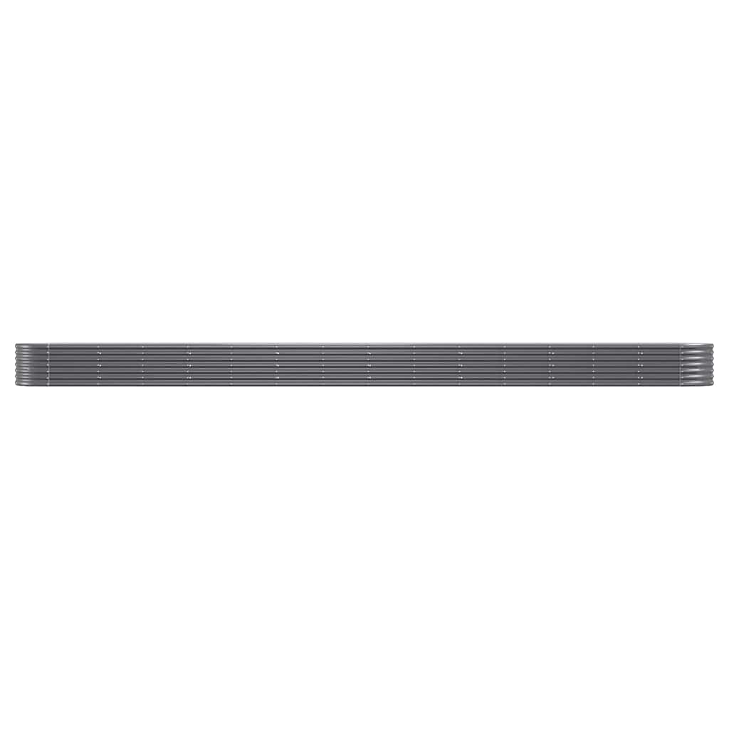 Jardinera Arriate Acero Galvanizado Antracita 620x80x36 Cm_2