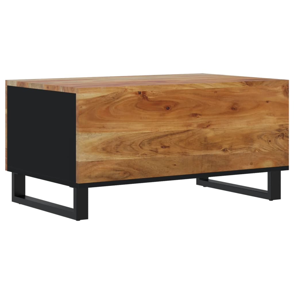 Mesa De Centro Madera Maciza Acacia Y Contrachapada 80x50x40 Cm_4