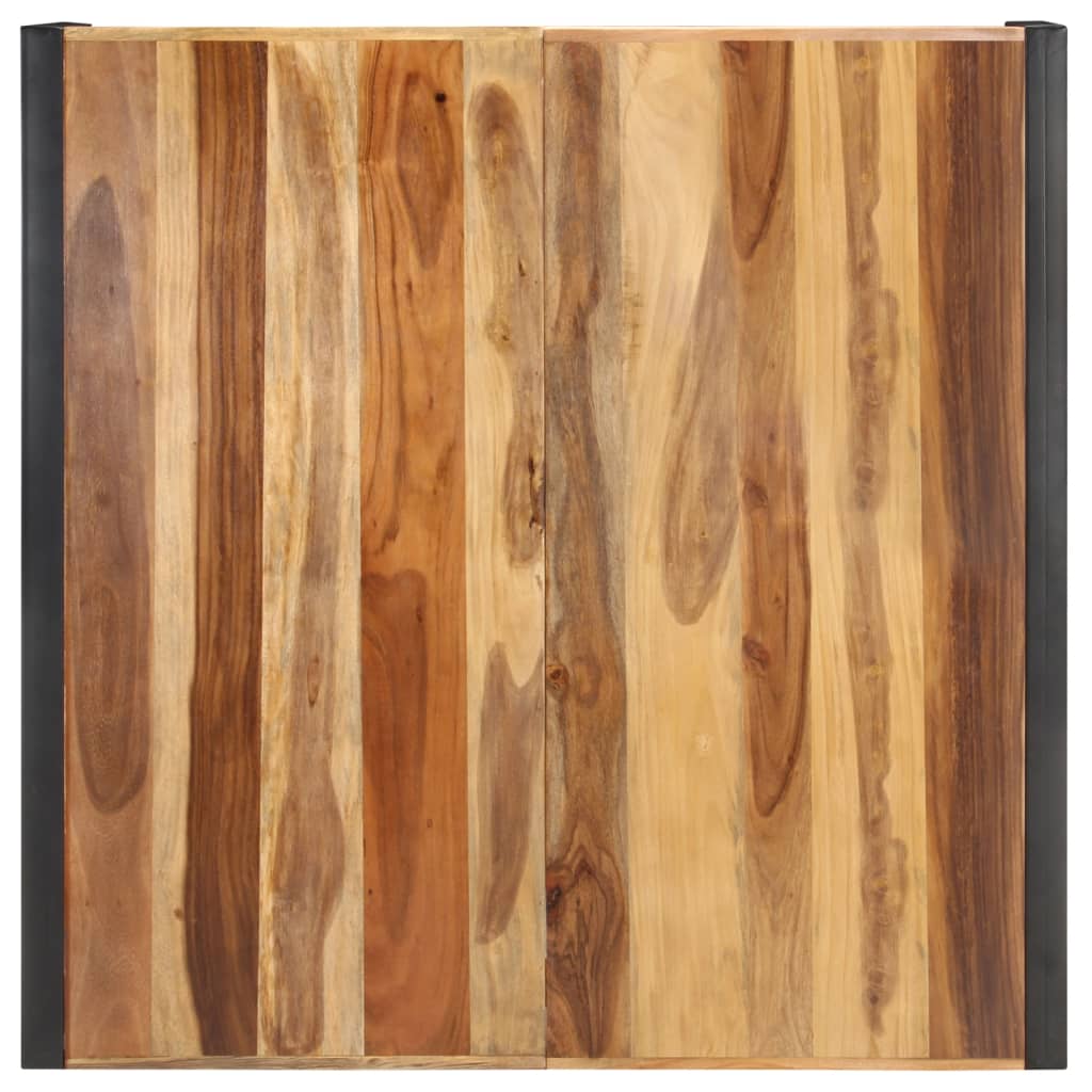 Mesa De Centro De Madera Maciza 120x120x40 Cm_1