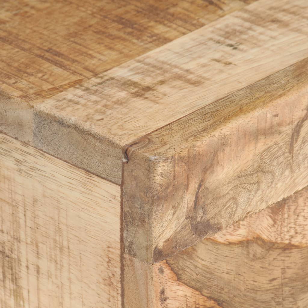 Mesa Auxiliar De Madera De Mango Maciza 40x30x50 Cm_2
