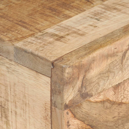 Mesa Auxiliar De Madera De Mango Maciza 40x30x50 Cm_2