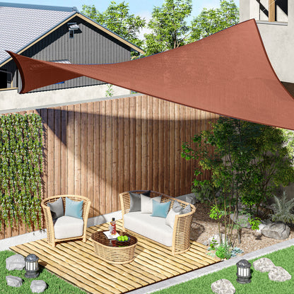 Outsunny Toldo De Vela Sombrilla Parasol Rectángulo Tejido De Poliester 185 G/m²_1