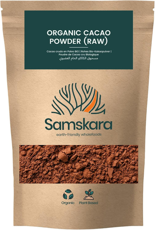 Cacao Crudo En Polvo Bio - 1kg | Cacao Puro Ecológico Vegano Para Repostería Y Bebidas, Sin Azúcares Añadidos_0