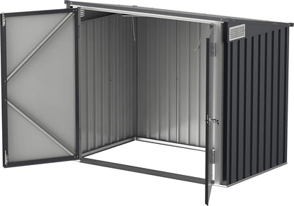 Duramax - Arcón Guarda Cubos De Exterior -  770l - Metal - Color Gris Antracita_5