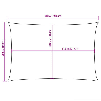 Vidaxl Toldo De Vela Rectangular Tela Oxford Verde Oscuro 3x6 M_2