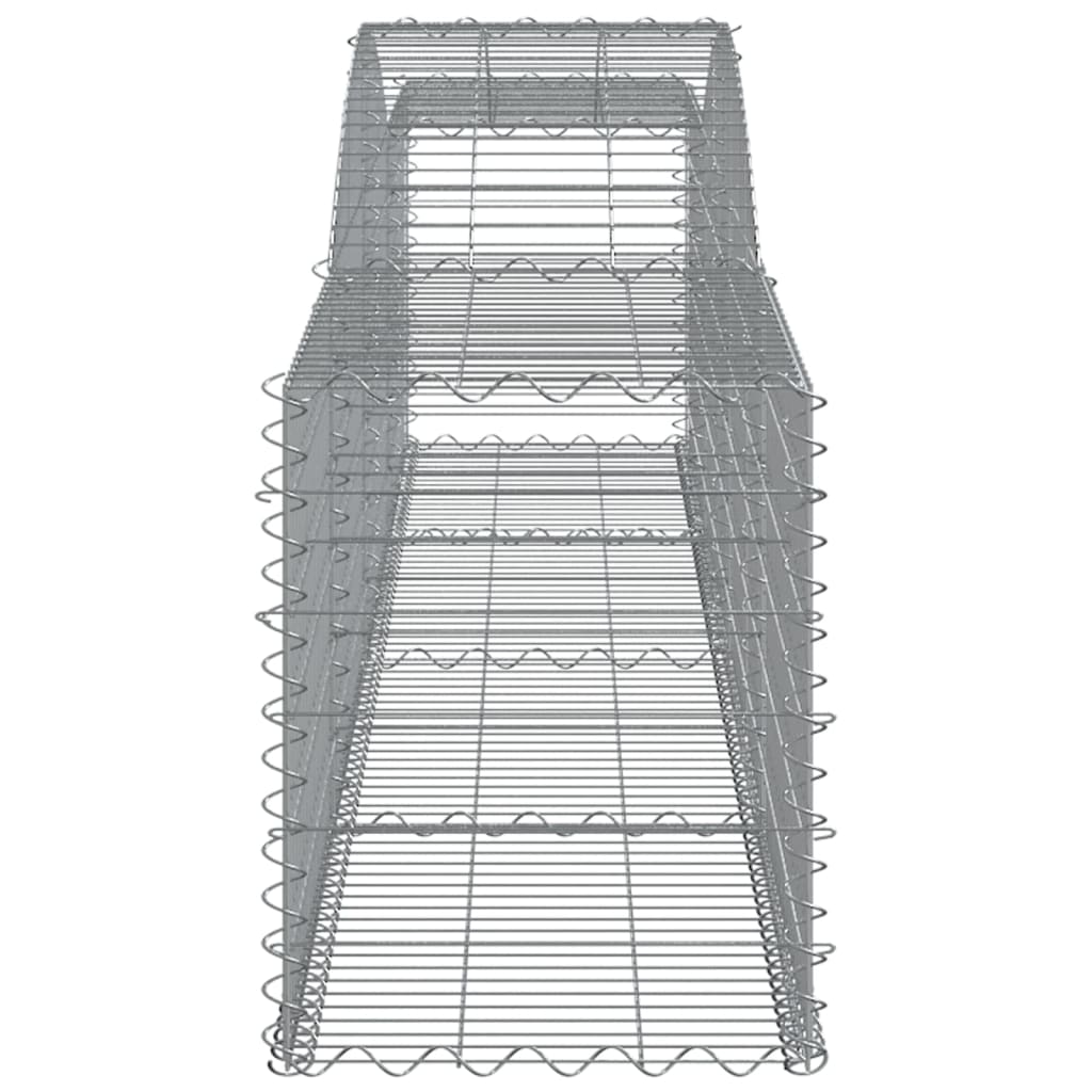 Cestas De Gaviones 15 Uds Forma De Arco Hierro 400x50x60/80 Cm_4