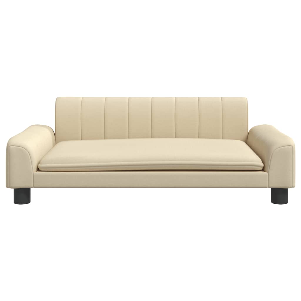 Cama Para Perros De Tela Crema 90x53x30 Cm / Vetonek_3